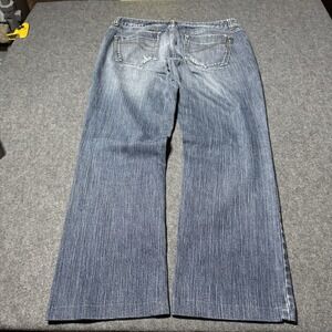 VTG Y2K DKNY Low Rise Bootcut Medium Wash Jeans Womens 31x27 Boho Retro Grunge